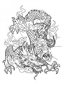 Chinese Dragon coloring page 7 - Free printable
