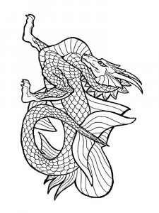 Chinese Dragon coloring page 8 - Free printable