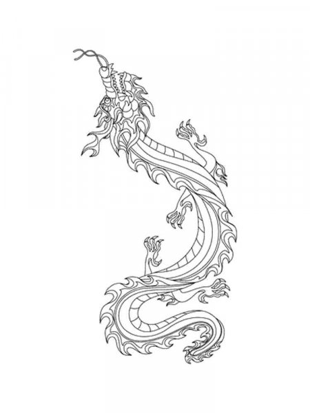 Chinese Dragon coloring pages