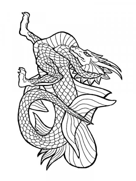 Chinese Dragon coloring pages