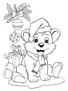 Christmas Animals coloring page 10 - Free printable