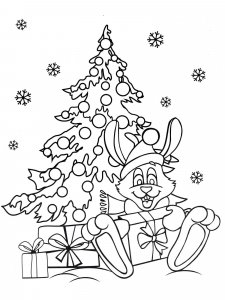 Christmas Animals coloring page 11 - Free printable