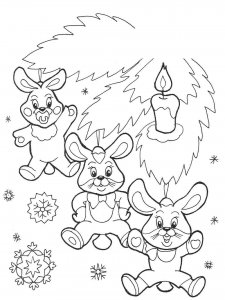 Christmas Animals coloring page 14 - Free printable