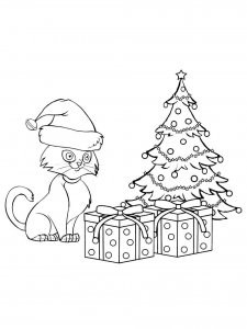 Christmas Animals coloring page 15 - Free printable