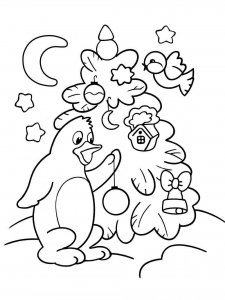 Christmas Animals coloring page 19 - Free printable