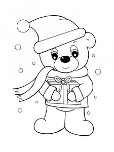Christmas Animals coloring page 22 - Free printable