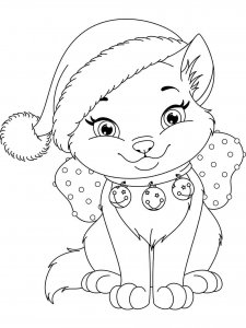 Christmas Animals coloring page 24 - Free printable