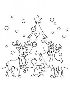 Christmas Animals coloring page 25 - Free printable