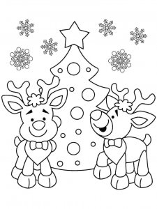 Christmas Animals coloring page 30 - Free printable