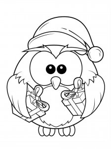 Christmas Animals coloring page 32 - Free printable