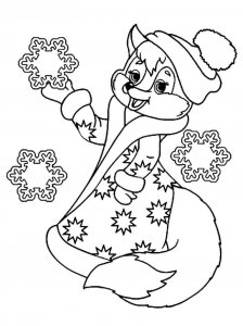 Christmas Animals coloring page 33 - Free printable