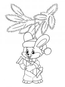 Christmas Animals coloring page 35 - Free printable