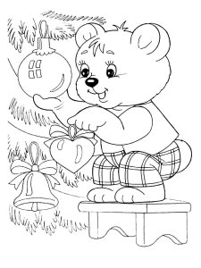 Christmas Animals coloring page 36 - Free printable