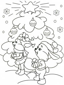 Christmas Animals coloring page 37 - Free printable