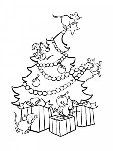 Christmas Animals coloring page 38 - Free printable