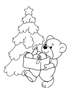 Christmas Animals coloring page 43 - Free printable