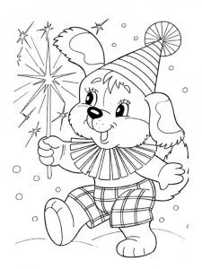 Christmas Animals coloring page 6 - Free printable