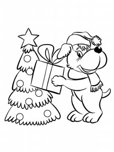 Christmas Animals coloring page 8 - Free printable