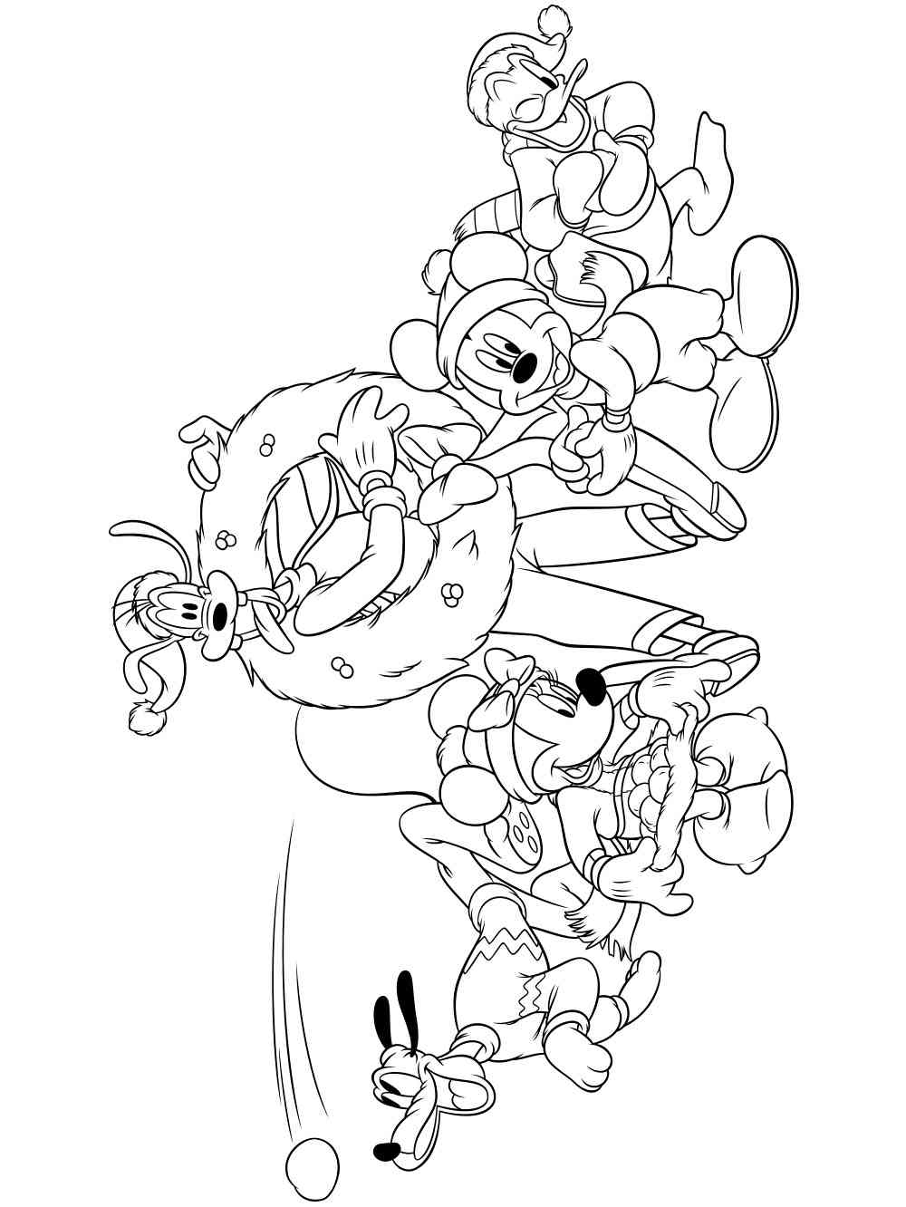 Christmas Cartoon coloring pages