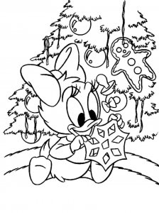 Christmas Cartoon coloring page 1 - Free printable