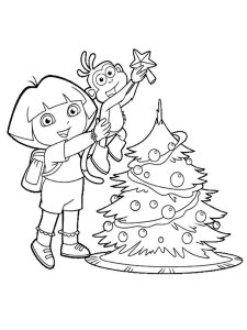 Christmas Cartoon coloring page 3 - Free printable