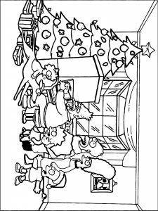 Christmas Cartoon coloring page 58 - Free printable