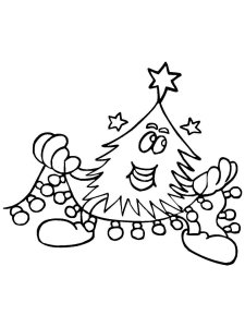 Christmas Garland coloring page 15 - Free printable
