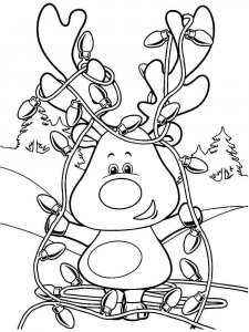 Christmas Garland coloring page 20 - Free printable