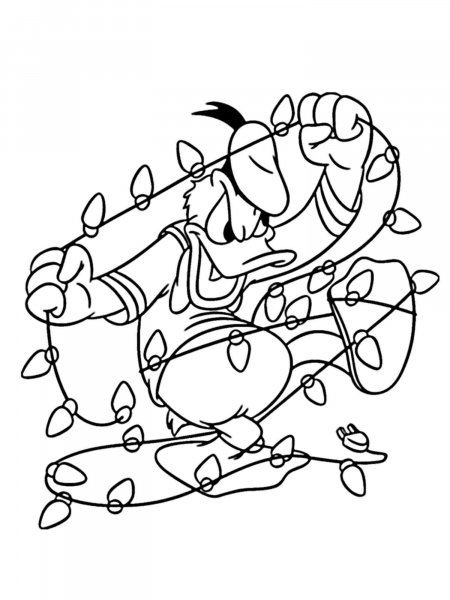 Christmas Garland coloring pages