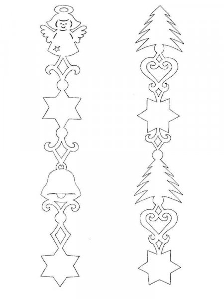 Christmas Garland coloring pages