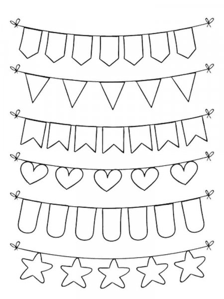 Christmas Garland coloring pages