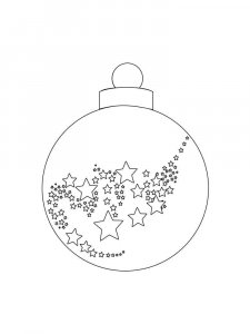 Christmas Ornament coloring page 11 - Free printable