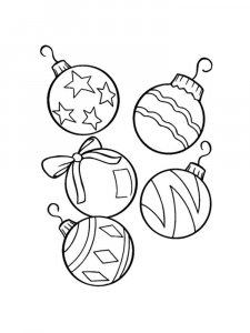 Christmas Ornament coloring page 16 - Free printable