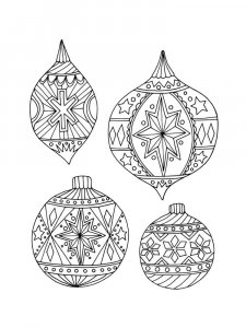 Christmas Ornament coloring page 18 - Free printable
