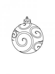 Christmas Ornament coloring page 2 - Free printable