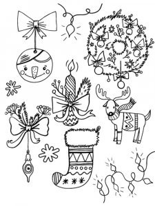 Christmas Ornament coloring page 20 - Free printable