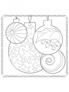 Christmas Ornament coloring page 21 - Free printable