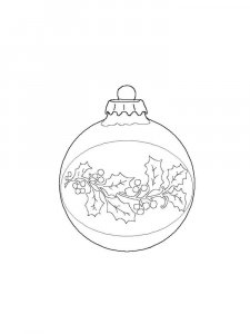 Christmas Ornament coloring page 22 - Free printable