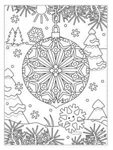 Christmas Ornament coloring page 23 - Free printable