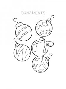Christmas Ornament coloring page 8 - Free printable