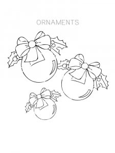 Christmas Ornament coloring page 9 - Free printable