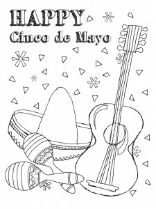 Cinco de Mayo coloring page 4 - Free printable