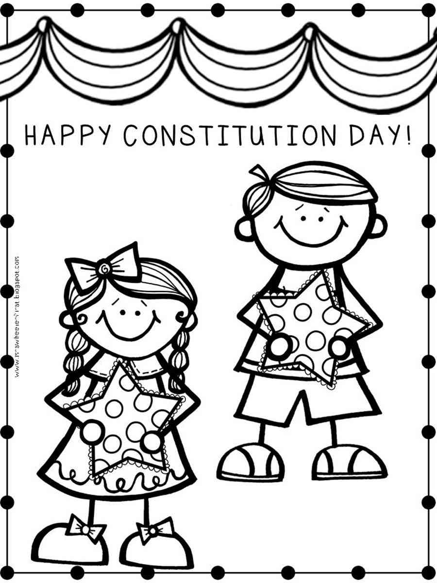 Конституция раскраска для детей
