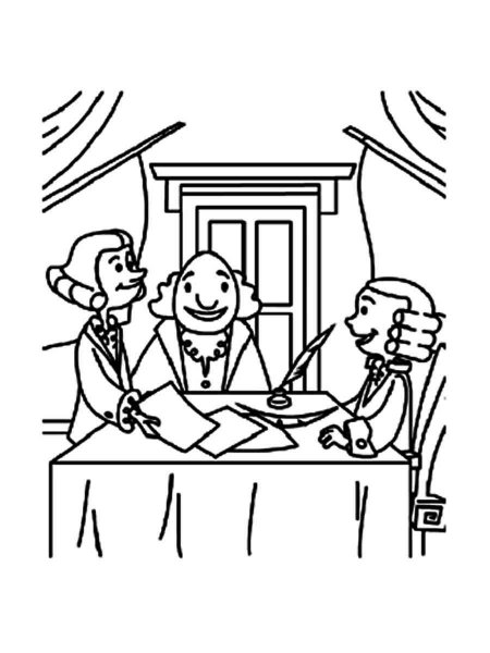 Constitution Day coloring page - Free printable