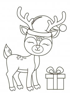 Cute Christmas coloring page 12 - Free printable