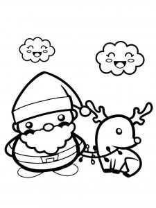 Cute Christmas coloring page 13 - Free printable