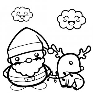 Cute Christmas coloring page 14 - Free printable