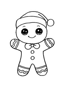 Cute Christmas coloring page 17 - Free printable