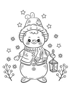 Cute Christmas coloring page 18 - Free printable