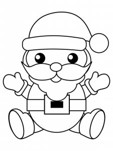 Cute Christmas coloring page 2 - Free printable